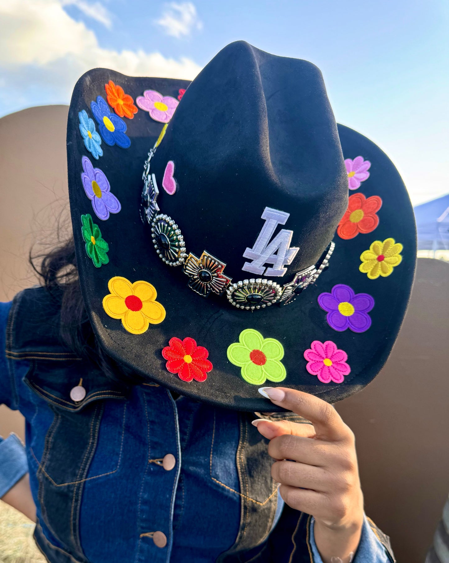 Flower patch cowboy hat (unisex)