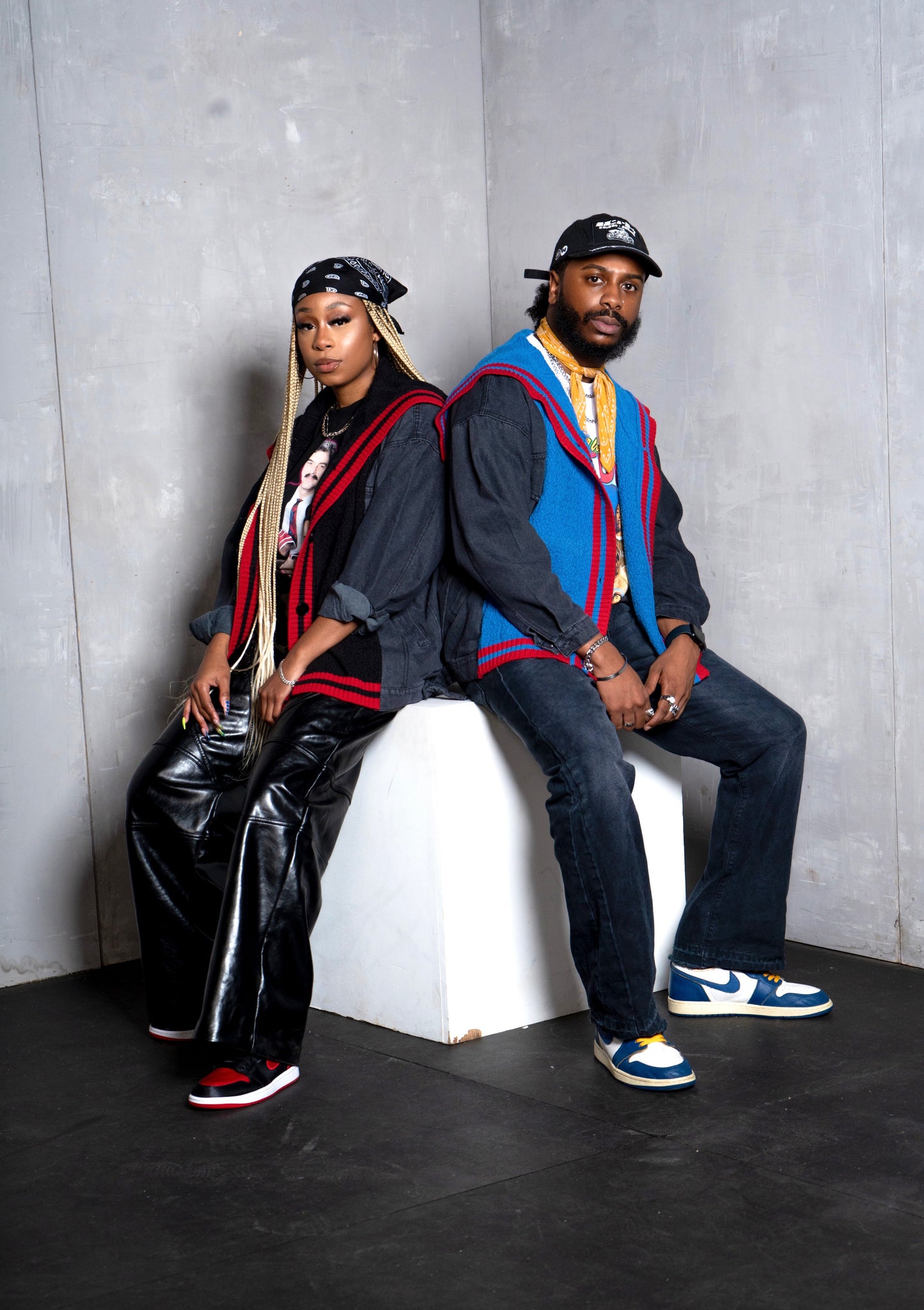 Split Cardi-Jacket (Cardigan/Denim jacket)