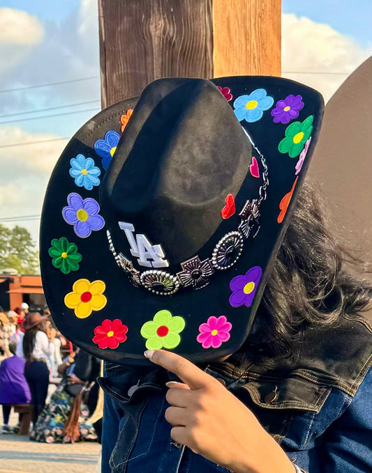 Flower patch cowboy hat (unisex)