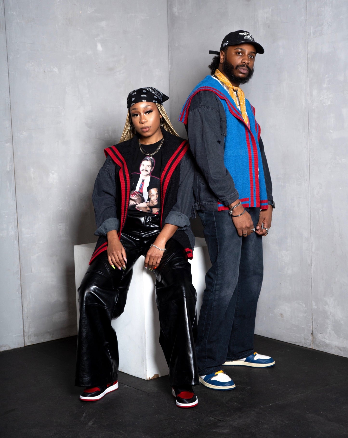 Split Cardi-Jacket (Cardigan/Denim jacket)