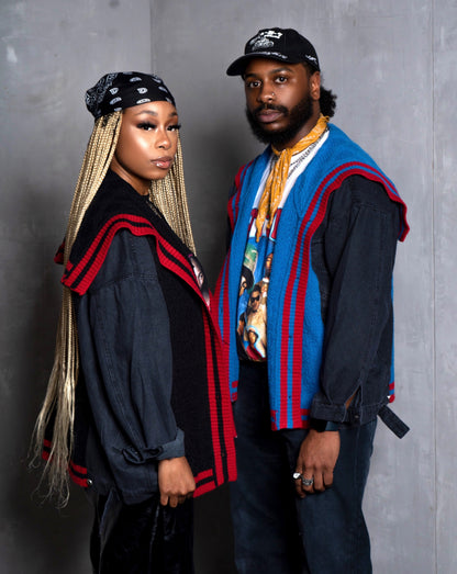 Split Cardi-Jacket (Cardigan/Denim jacket)